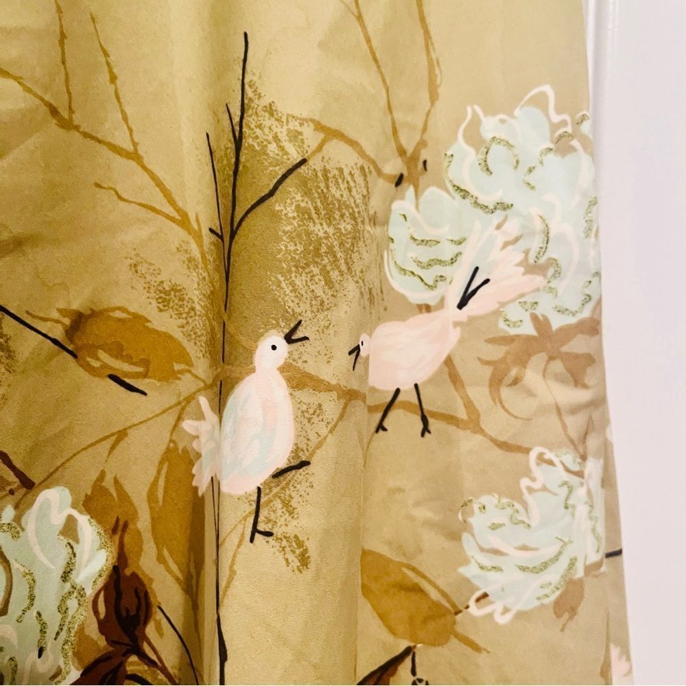 Anthropologie Odille Floral Bird Print - Picture 5 of 6